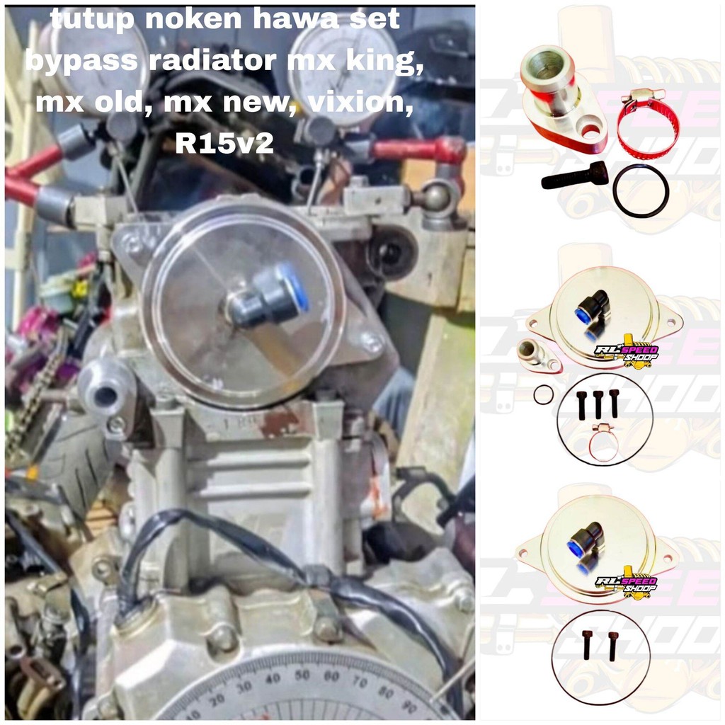 

Tutup noken tutup sentrik timing atas Mx king Mx old Mx new Vixion R15v2 bypass radiator uj