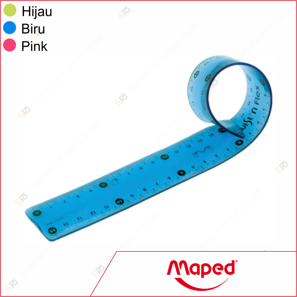 

Penggaris Lentur Maped 20cm (Twist 'n Flex Original) - Codeline Stationery