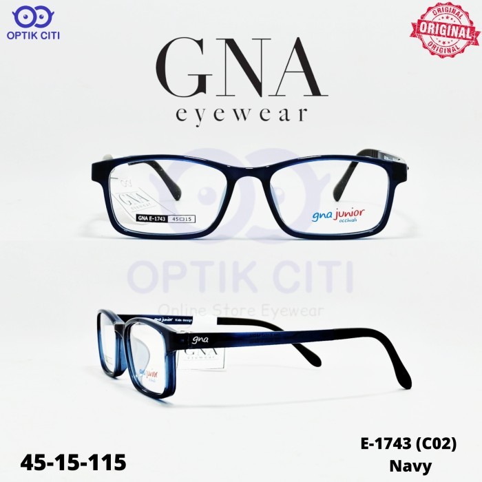 Frame Kacamata Anak GNA Junior Original 1743 Ringan Dan Lentur Original