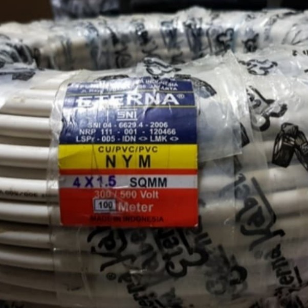 Kabel NYM 4x1,5 4x1.5 Eterna 100meter Kabel NYM 4x1,5mm 4x1.5mm Eterna