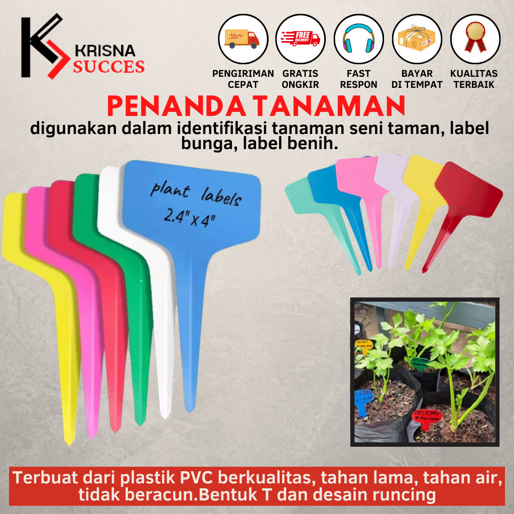 

PENANDA LABEL NAME TAG TANAMAN HIAS PLANT LABEL MARKER SEMAI BENIH BIBIT KRISNASC