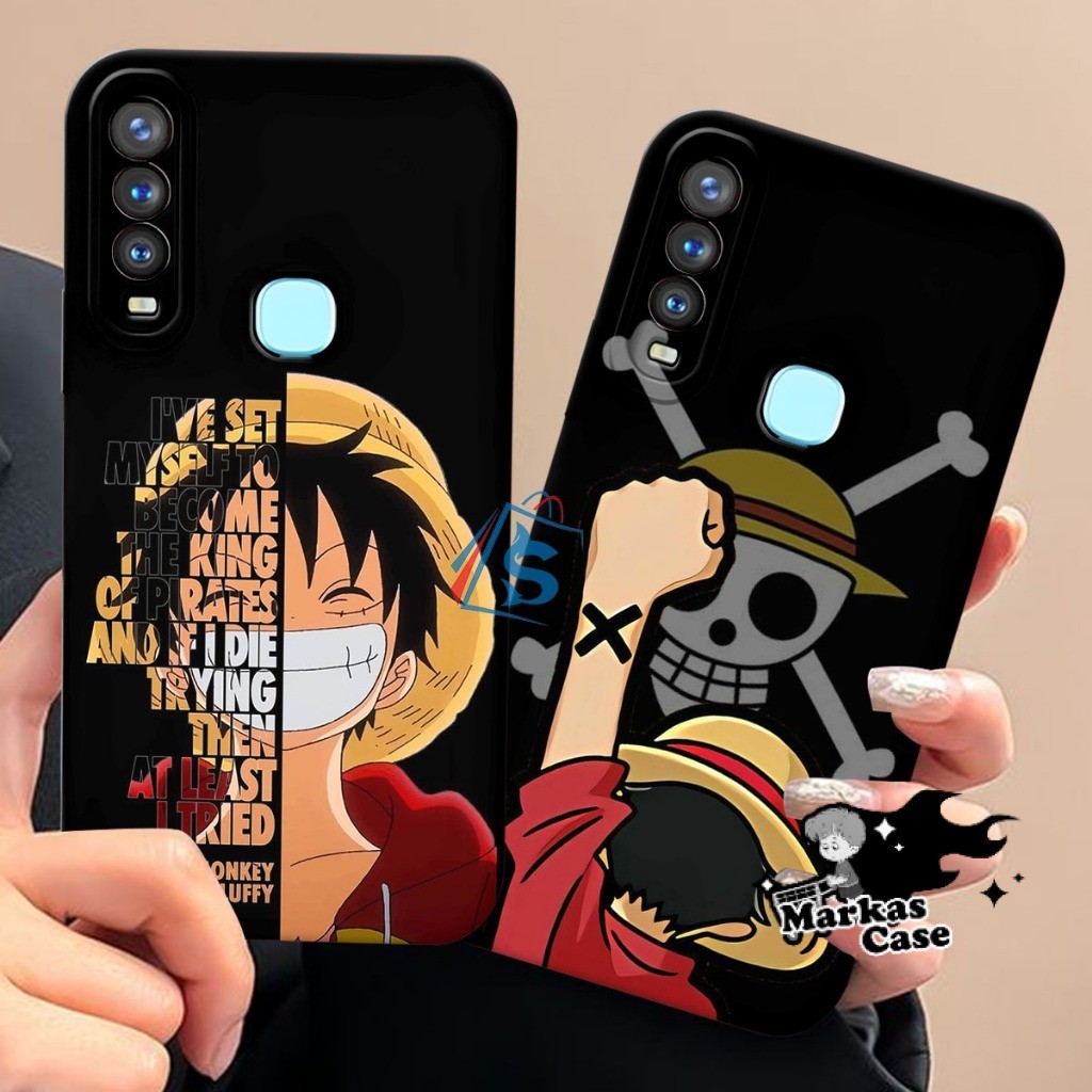 Softcase Vivo Y11/Y12/Y12i/Y15/Y16/Y17/Y19 Motif One Piece Luffy Kekinian Aesthetic - Casing Vivo - 