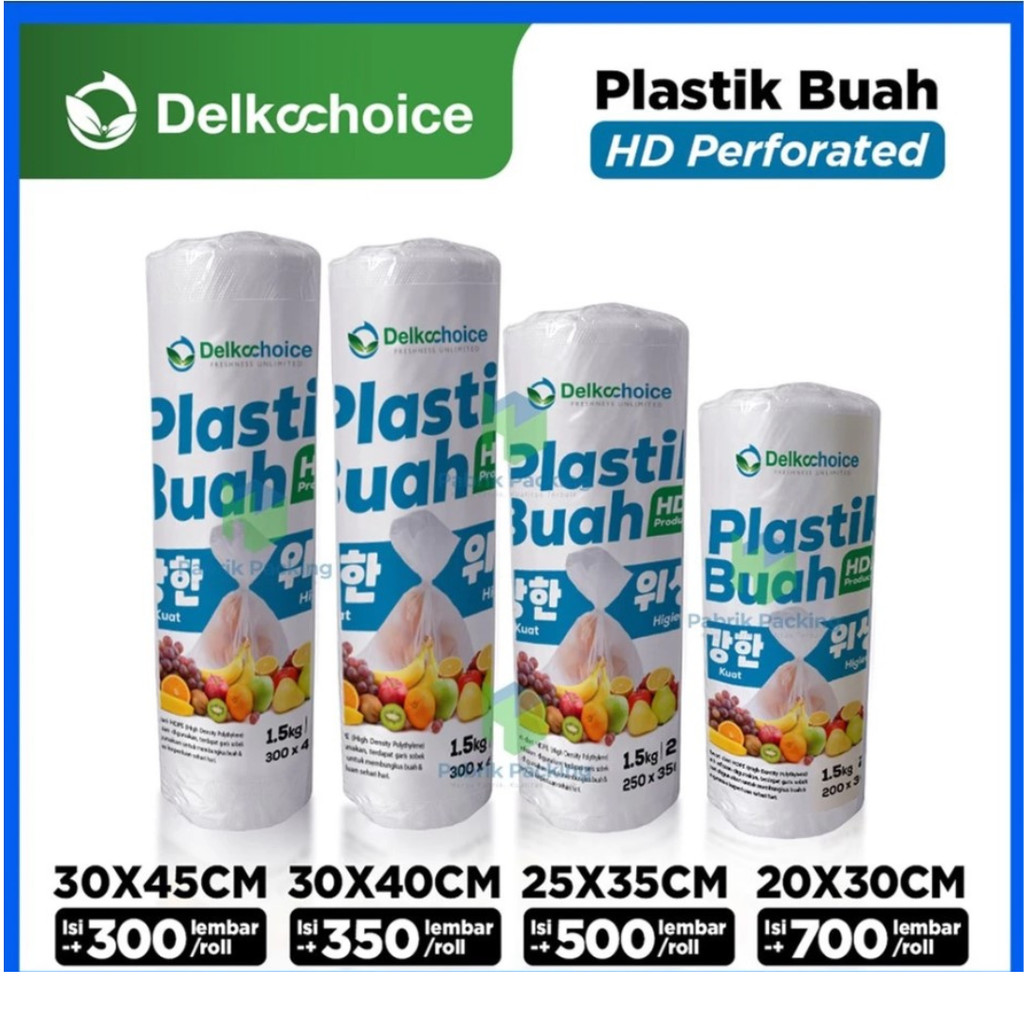 Plastik HD Roll Buah Sayur Fotocopy Packing Olshop HD Plong Bening Polos