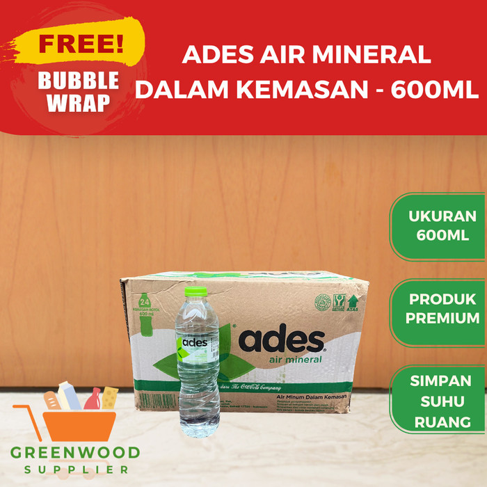 

Ades Air Mineral / Mineral Water 600ML - 1 Pcs