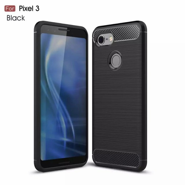 CASE GOOGLE PIXEL 3 3A 3XL 3A XL SLIM ARMOR CARBON FIBER ANTI SHOCKPROOF