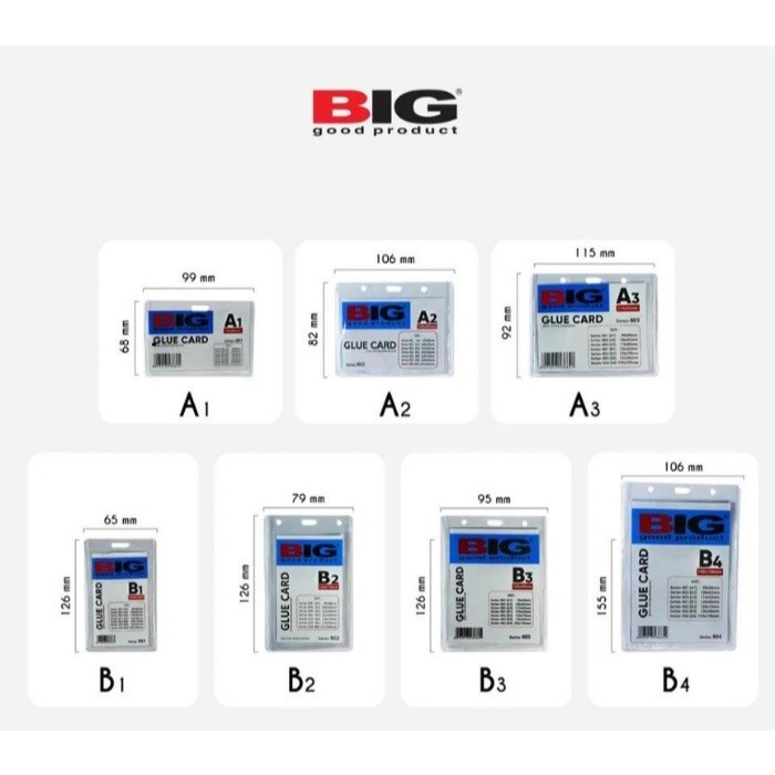 

Sampul Id Card Mika Big, Name Bag , Name Tag Big