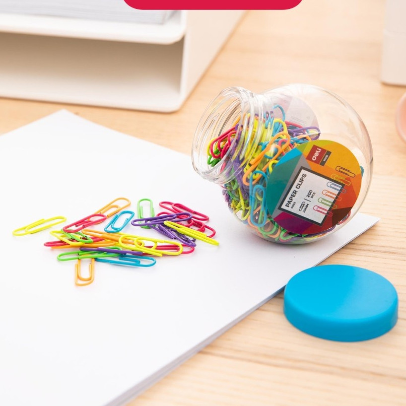 

Deli Color Paper Clip E0053 - Paper Clip Deli Warna Warni