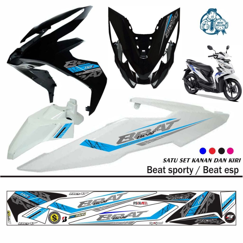 VARIASI KEREN STIKER STRIPING VARIASI BEAT ESP / BEAT SPORTI / BEAT VARIASI STIKER