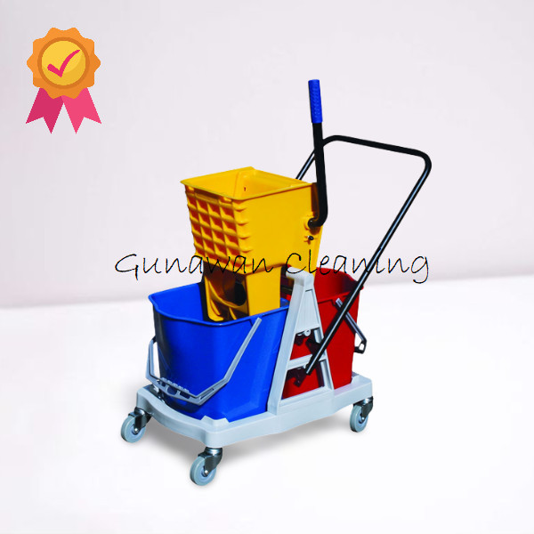 Double Bucket Plastik Press Mop dovasoid