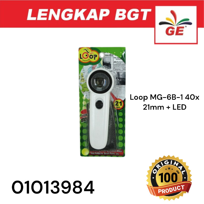 

Loop MG-6B-1 40X 21mm + LED – Kaca Pembesar Mini Portabel dengan Lampu LED - 01013984