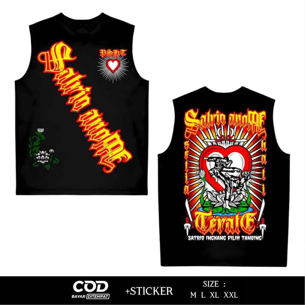 Singlet PSHT Satrio Anom Terate Satrio Ingkang Pilih Tanding Sablon Dtf Terbaru BY FOXLOTH CA4