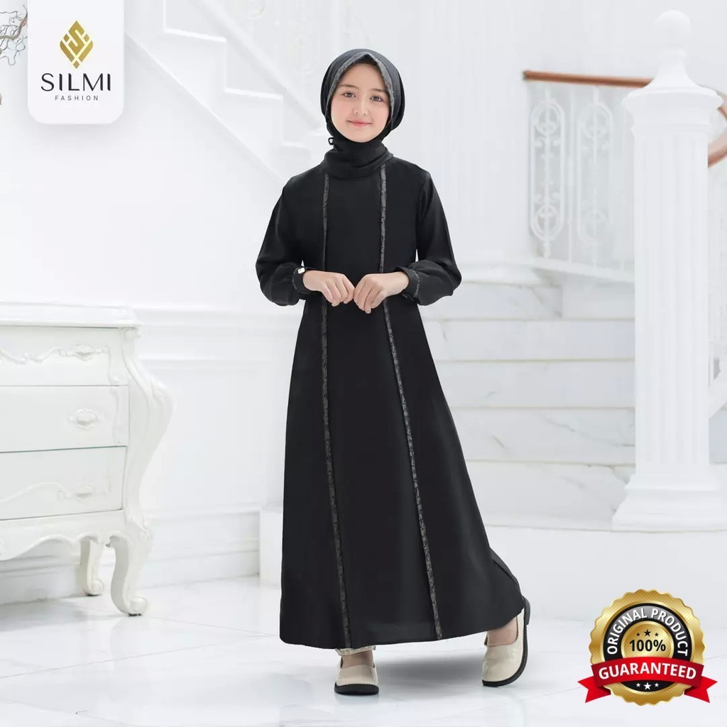 SILMI - Sarimbit Lebaran Keluarga Madani Gamis Anak Polos Simple Mewah Original By Silmi