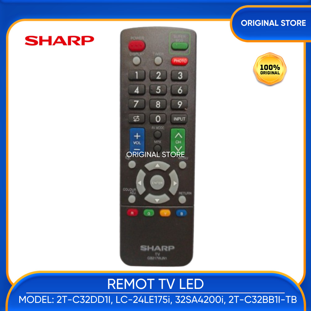 REMOTE REMOT ORIGINAL LED TV SHARP