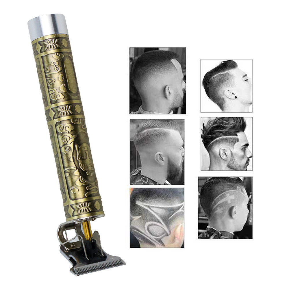 VINTAGE Alat Cukur Elektrik Hair Clipper Model Buddha - T9 - Golden