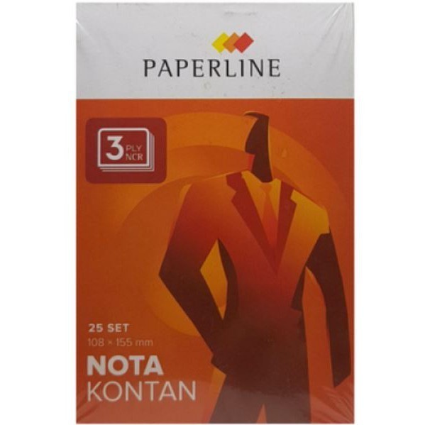 

Paperline Nota Kontan Kecil 3 Ply ( Rangkap ) / pak