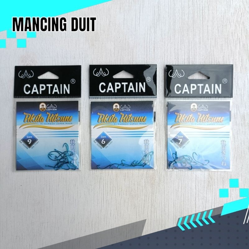 Kail captain akita kitsune 1030RB - Mata kail pancing captain biru