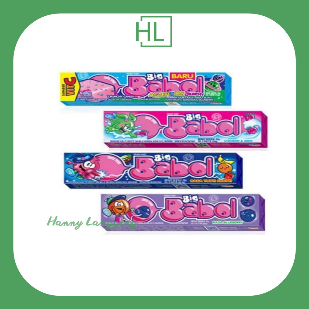 

[HL] BIG BABOL Permen Karet 1 Hanger x 12 Stick Aneka Buah