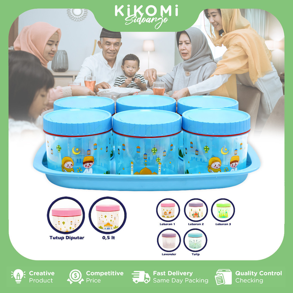 NATO TOPLES NAMPAN SET 7 IN 1 TONAM PLASTIK KUE LEBARAN BPA FREE - KM