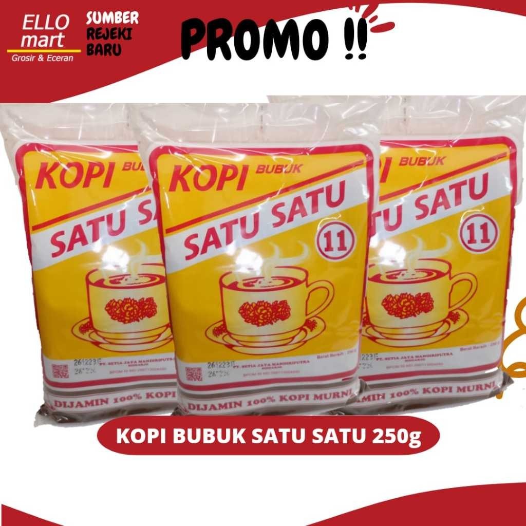 

Kopi Bubuk Satu Satu Kopi Murni 250gr