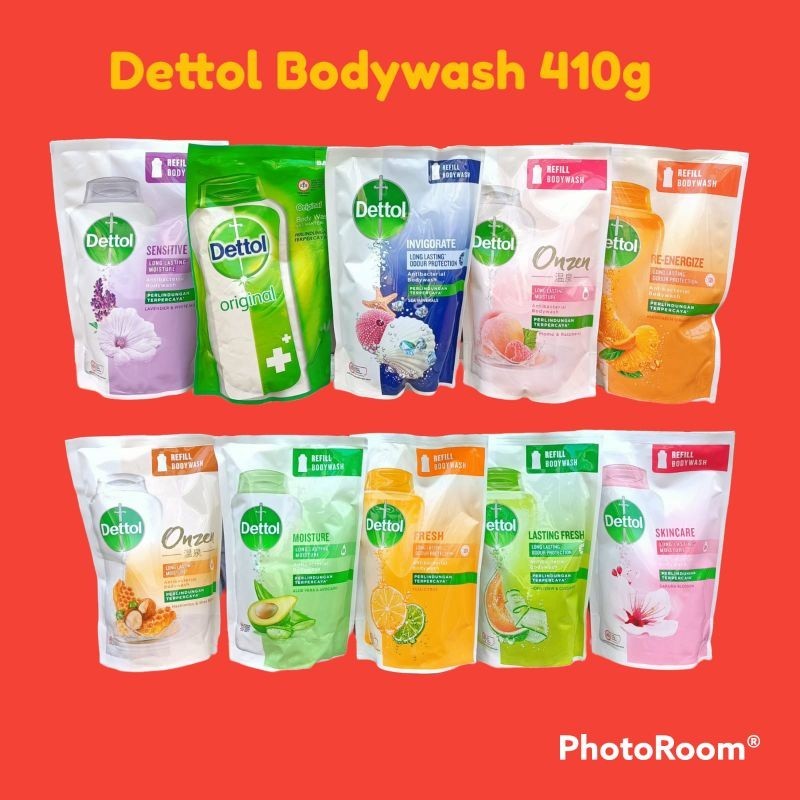 Dettol Bodywash 410ml Refil Dettol Bodywash 410ml Refil Dettol Bodywash 410g [kemasan bagus tanpa mi
