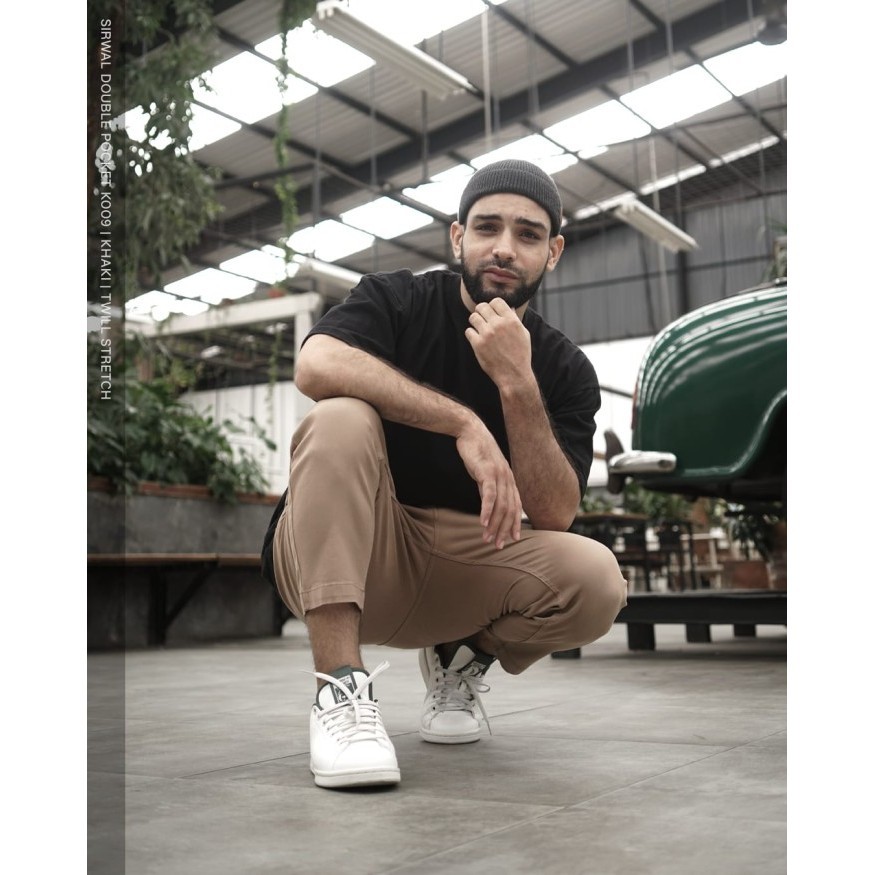 Samase Double Pocket Sirwal K009 Twill Stretch - Limited Edition - Lt Grey, S