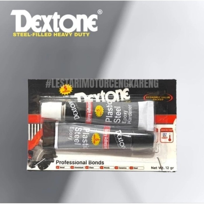 

[FUKU] LEM DEXTONE EPOXY ADHESIVES 5 MENIT UNTUK BODY PLASTIK BESI DLL 12gram