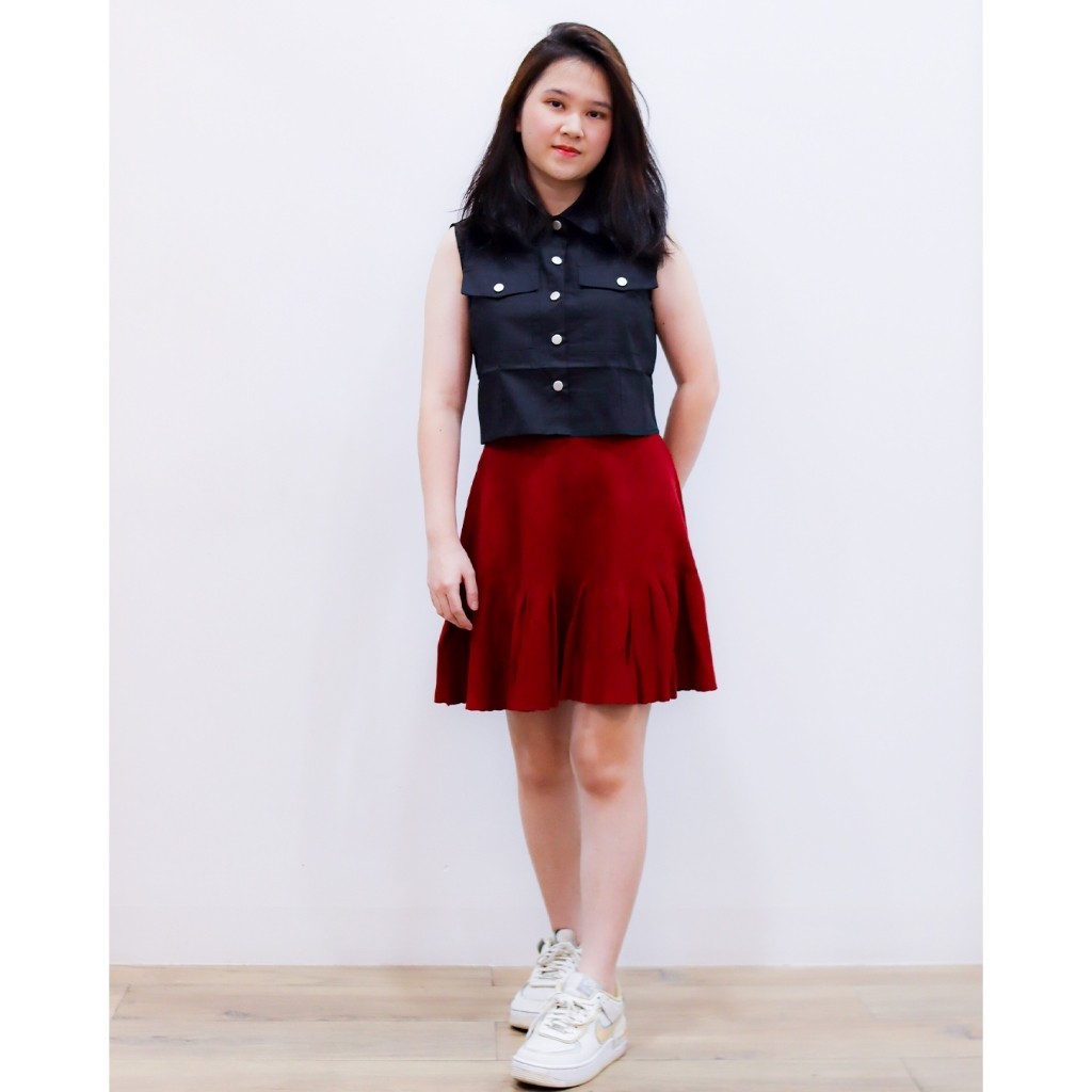 [Shimmy] Agnes Rok Pendek Rajut Import  B031