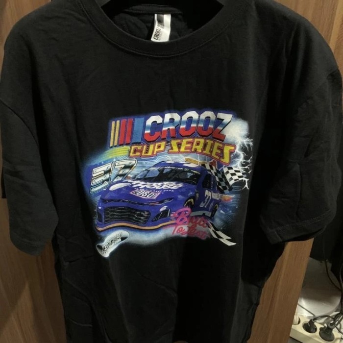 Original Crooz Racing Balap Mobil Rally Kaos Nascar Hitam Size L