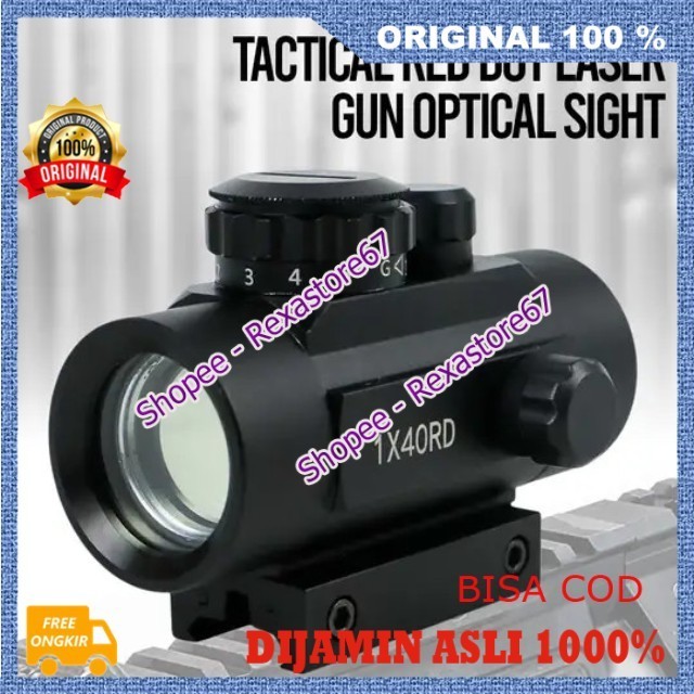 Bushnell Red Dot Teleskop Bushnell Lensa Target Red Dot Kaca Jernih Tahan Getar ASLI