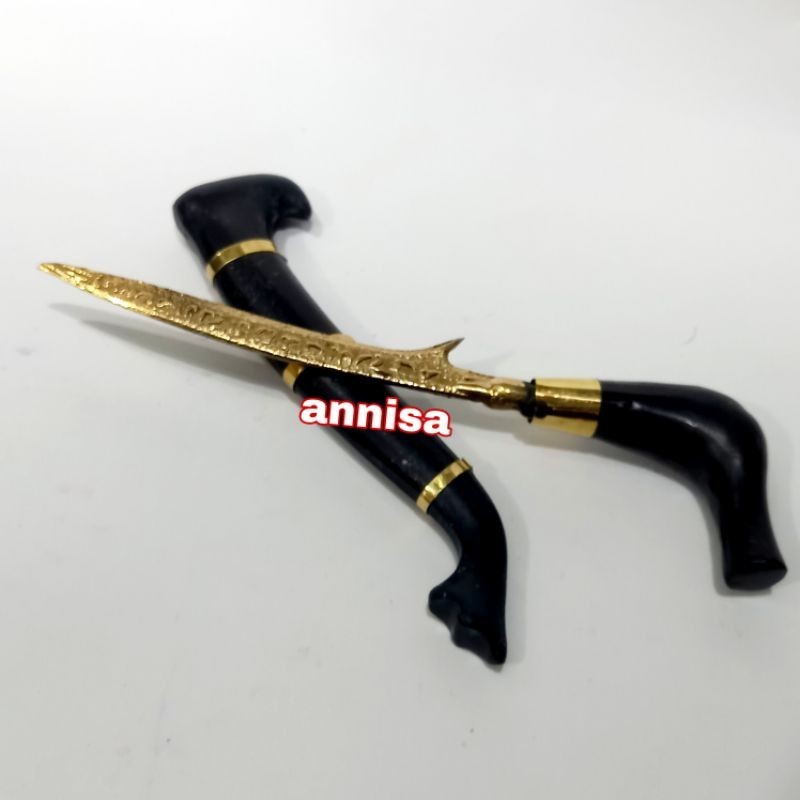 KRIS REN CONG HITAM ISI KUNING