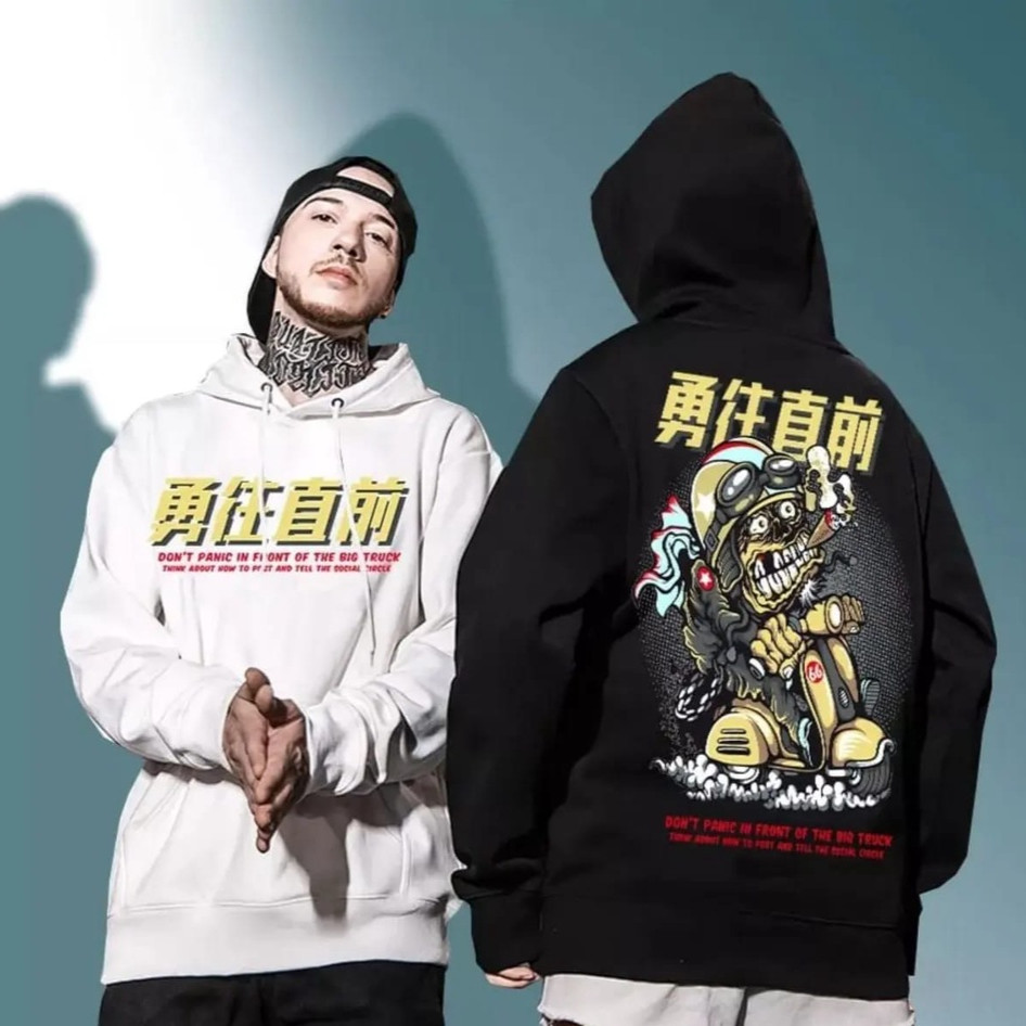 Hoodie Premium Kekinian Outfit Fashion OOTD Cowok Scooter Murah Original