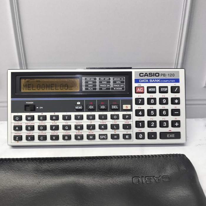 

Kalkulator Casio PB-120 Data Bank Computer (New Old Stock)