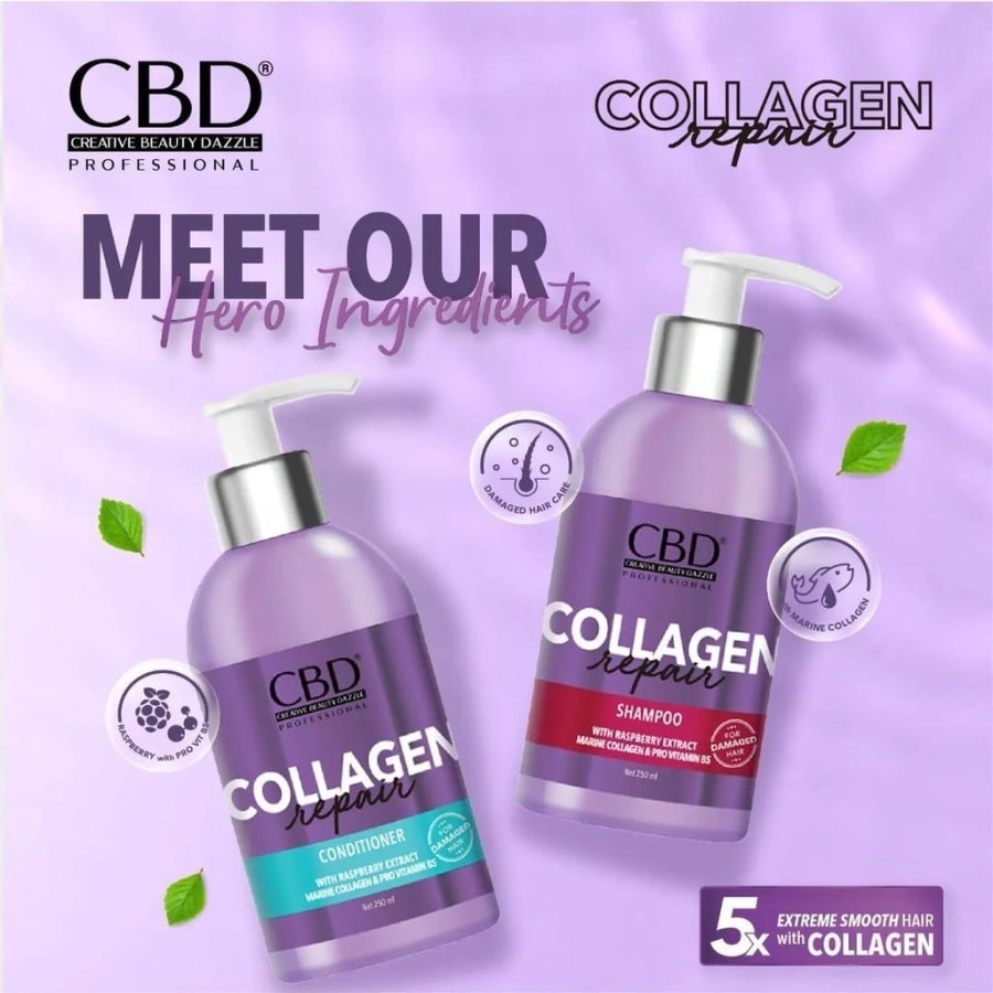 Kohsun 2 | CBD Collagen Repair Shampoo / Conditioner - Treatment Rambut Rusak