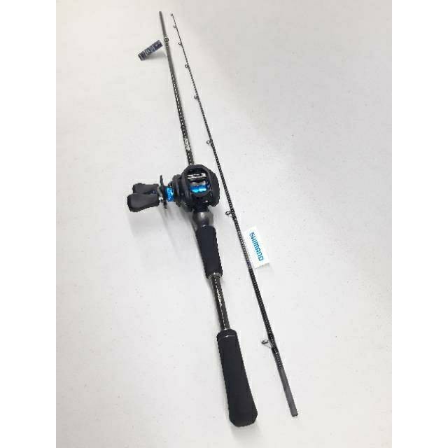 Satu paket Set Reel Dan Joran BC Shimano PANZAR 166ML-2 Dan Reel BC Shimano SLX151HG Termurah