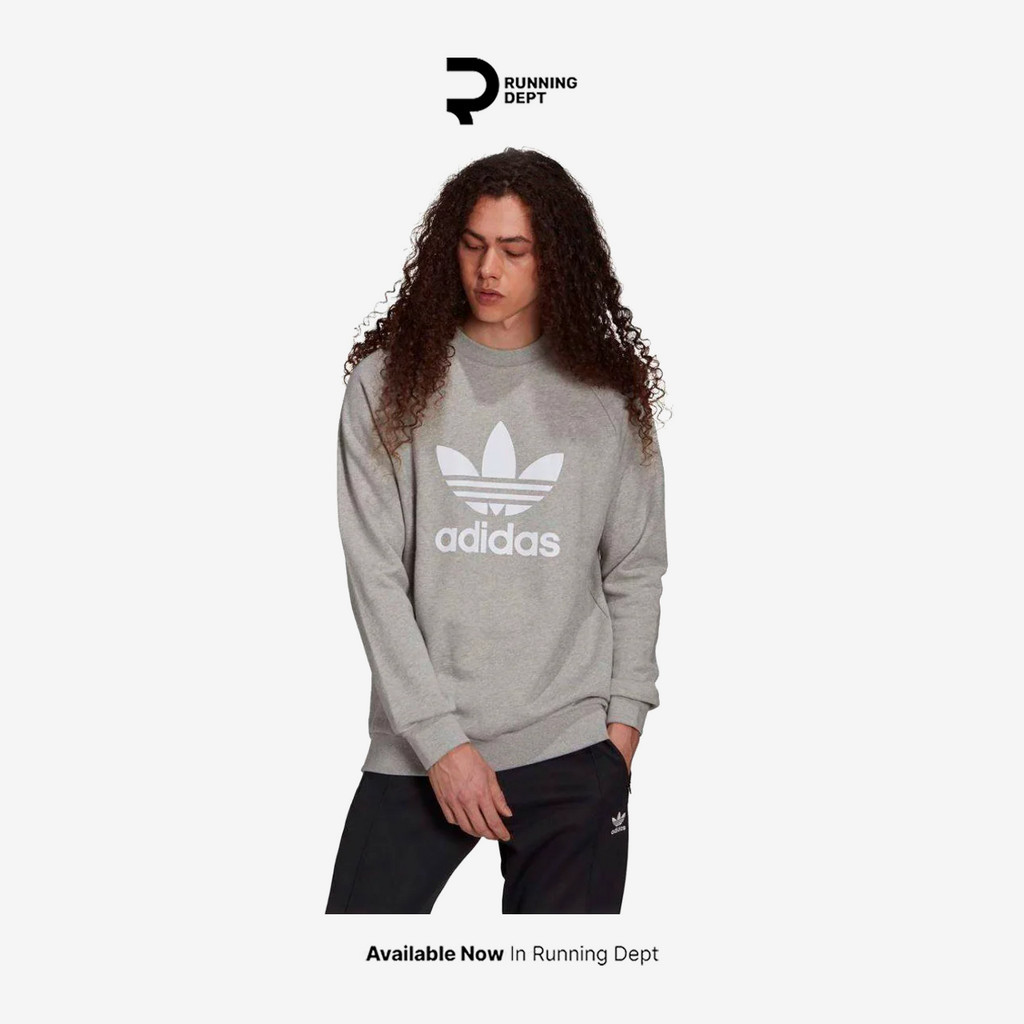 Sweater Pria ADIDAS CLASSIC TREFOIL CREWNECK H06650 ORIGINAL