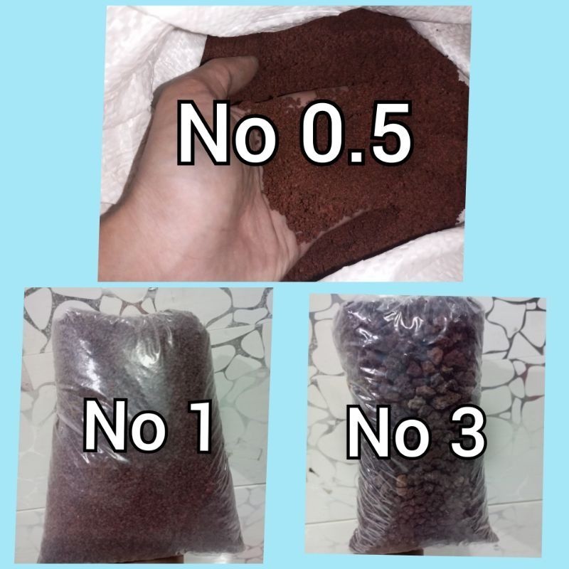 pasir malang merah 1kg / pasir malang merah No 0.5 , No 1 Dan No 2 / pasir malang merah / pasir mala