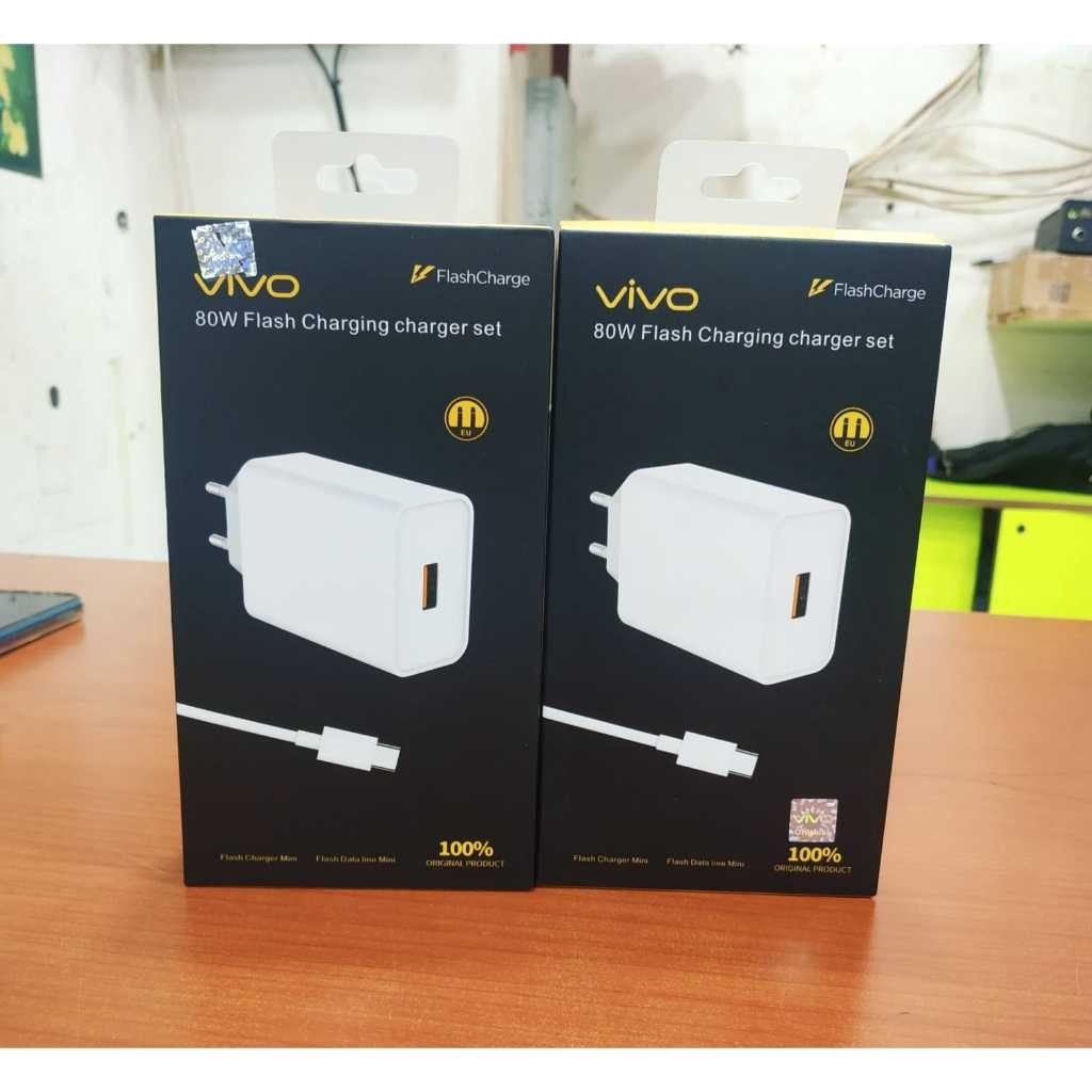 (MSA) CHARGER VIVO 44W FLASH CHARGE-HIGH QUALITY ORIGINAL 100% V21 V23 V25 V25PRO X70 5G 80W Origina