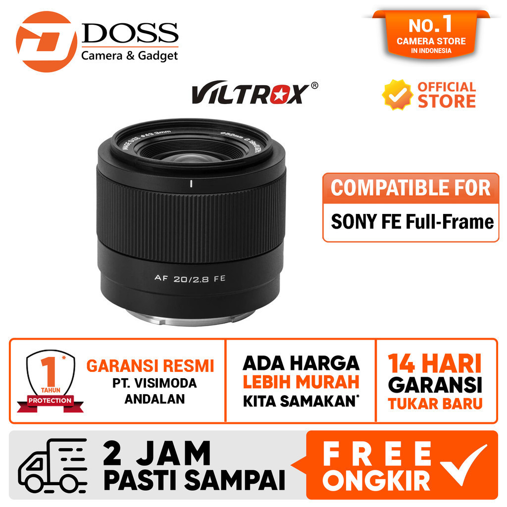 DOSS Makassar-Viltrox AF 20mm f2.8 For Sony FE Viltrox 20 mm f/2.8 Sony FE-DOSS