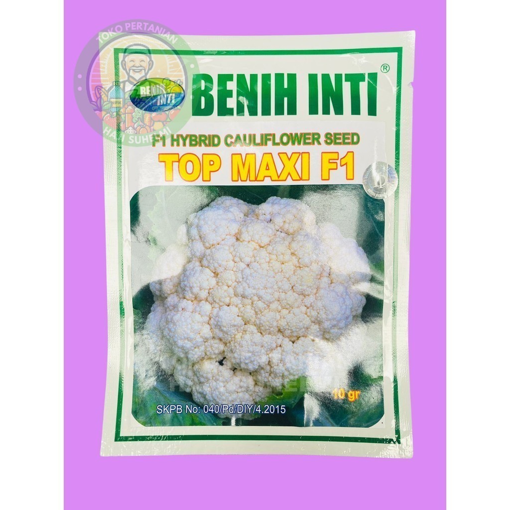 Benih cauliflower F1 TOP MAXI isi 10gr dari PT DINASTY INTI AGRO SARANA