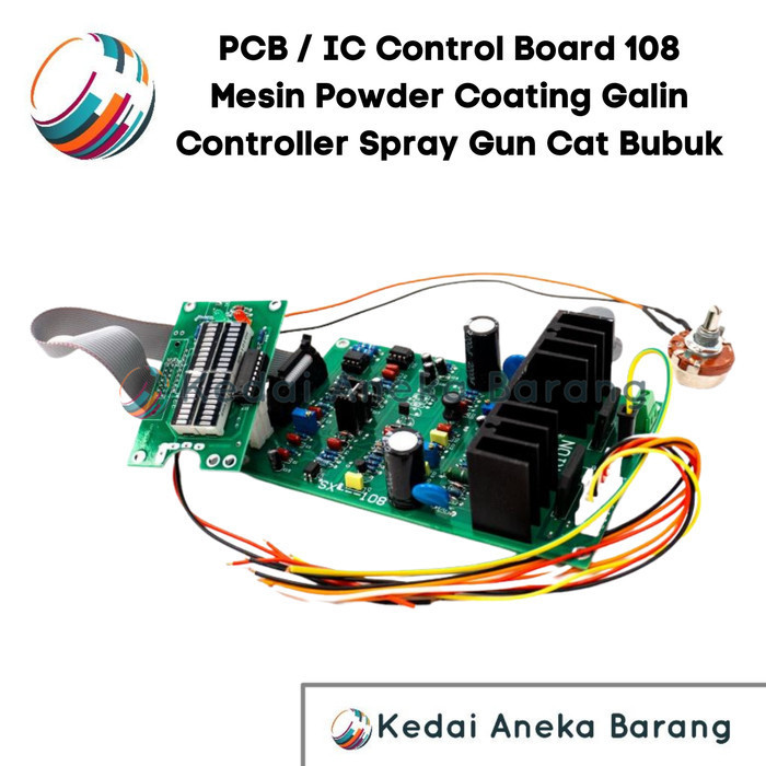 PCB 108 IC Control Board Controller Electrostatic Mesin Powder Coating