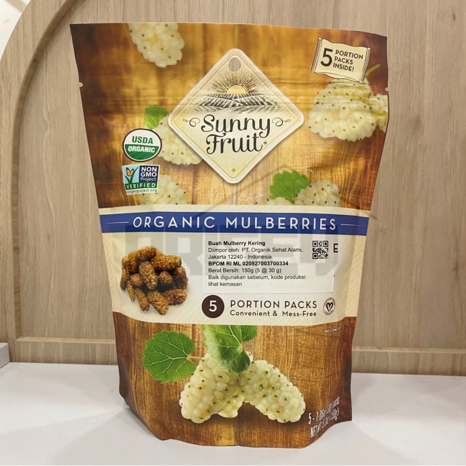 

Sunny Fruit Organic Mulberries Buah Organik Kering