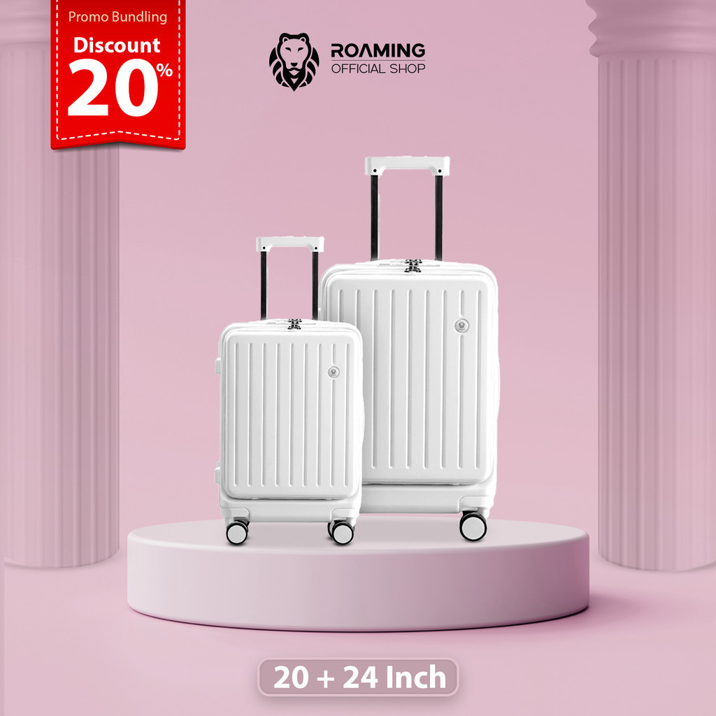 [SET] Roaming Koper Laptop Kabin dan Bagasi K003 Size 20+24 Inch