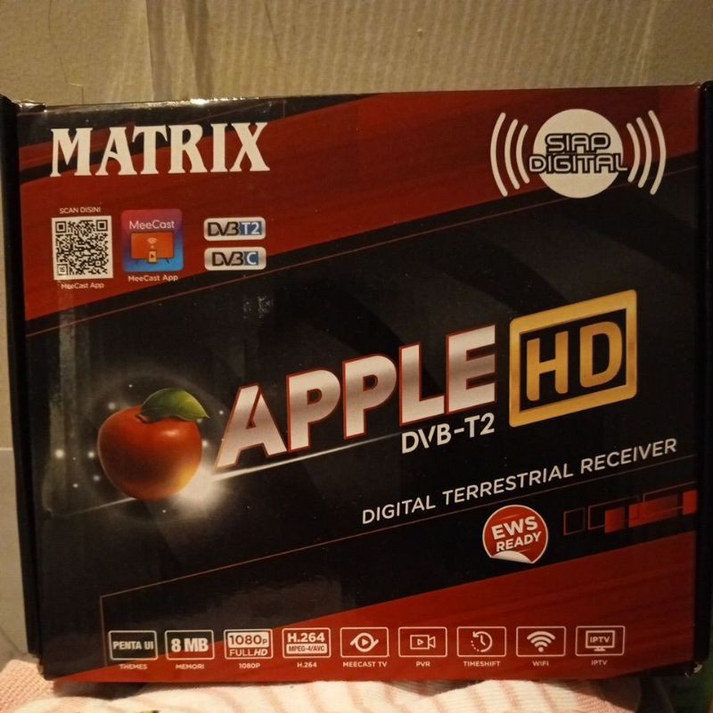 SET TOP BOX MATRIX APPLE MERAH / STB MATRIX APPLE MERAH