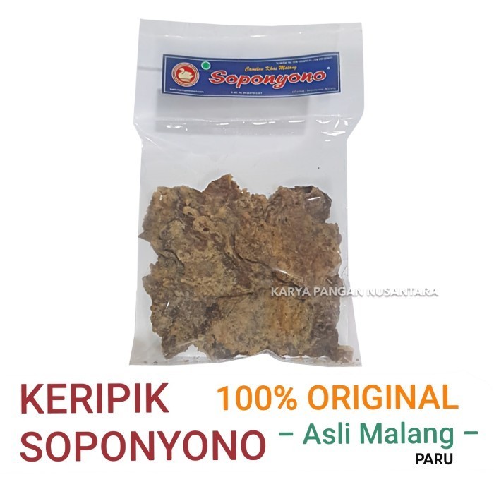 

Promo Keripik Paru Soponyono Original / Kripik Paru / Krupuk Paru - Kardus Saja
