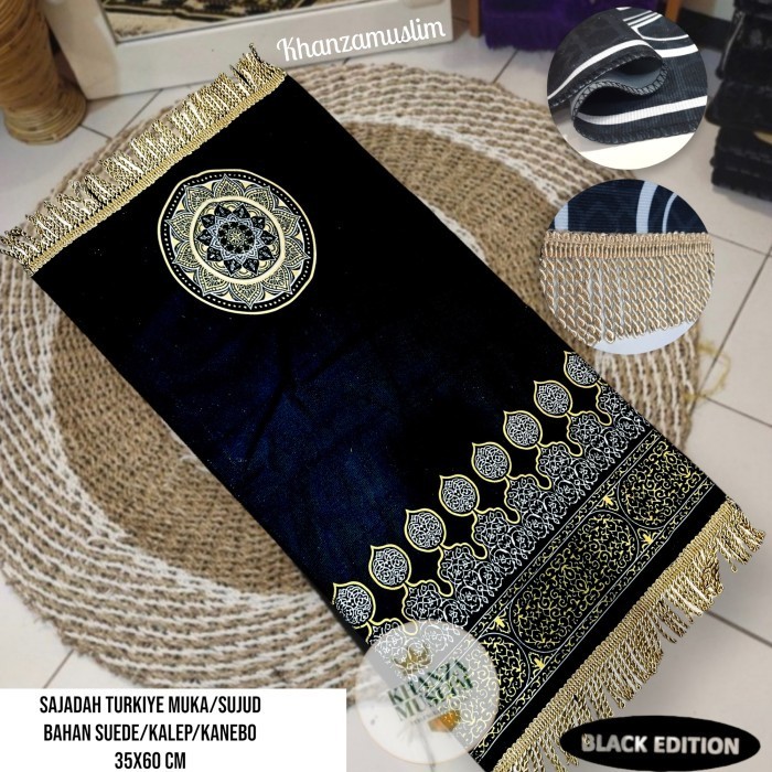 SAJADAH TRAVEL MINI | SAJADAH FLORA BAHAN KALEP - GrosirMIX, Midi 50x110