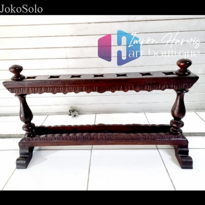 

Jagrak keris bubut jati lb7 murah