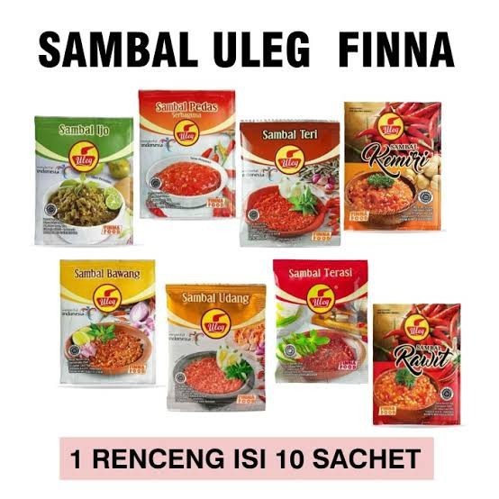 

Sambal Uleg Finna / 1 Pack / 10 Pcs