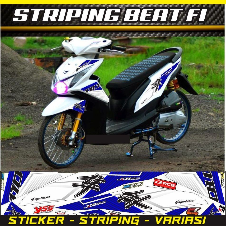 VARIASI Striping beat fi variasi stiker simple motif variasi beat fi stiker VARIASI STRIPING