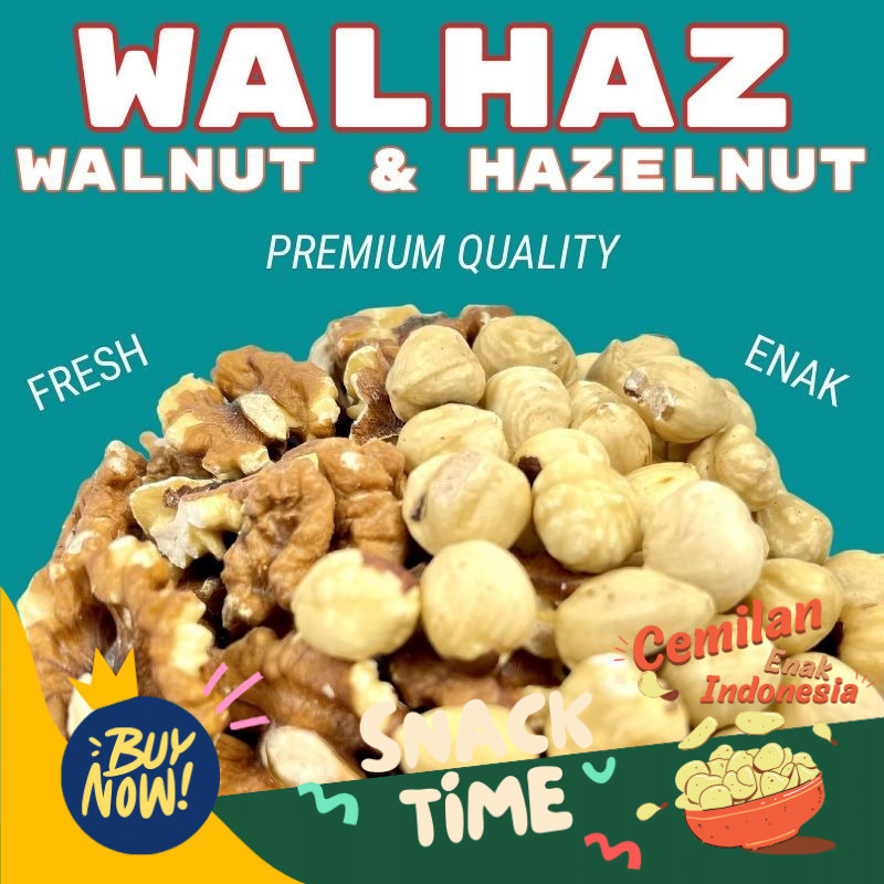 

Special Diskon TRAIL MIX HAZELNUT WALNUT PANGGANG 200GR (CEMILAN DIET READY TO EAT)