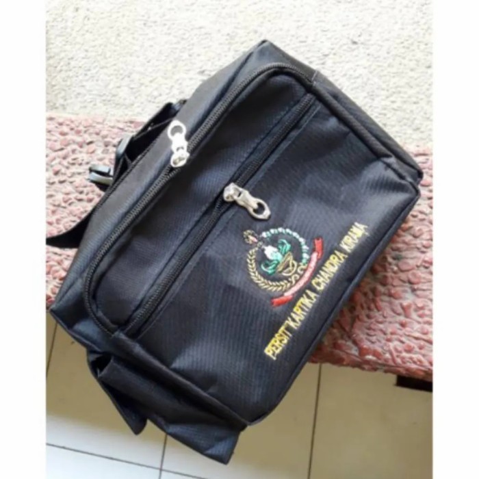 tas pinggang saja olahraga pso hitam persit
